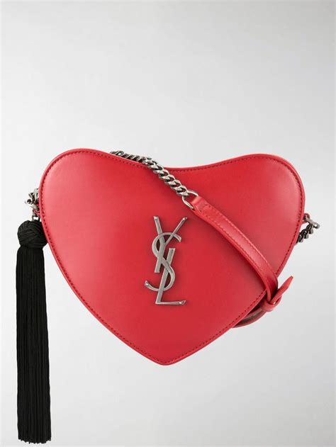 ysl heart studded bag|YSL heart bag red.